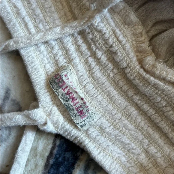 FP Embroidered Cream and Brown Sleeveless Top slip mini dress - Picture 17 of 17